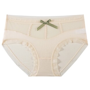 内裤女生夏季薄款2025新款蕾丝性感纯欲风无痕女士短裤冰丝三角裤