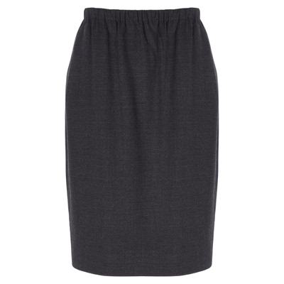 LYNEE【缓存山海】松紧腰羊毛半裙女2025秋新款中高款直筒半身裙