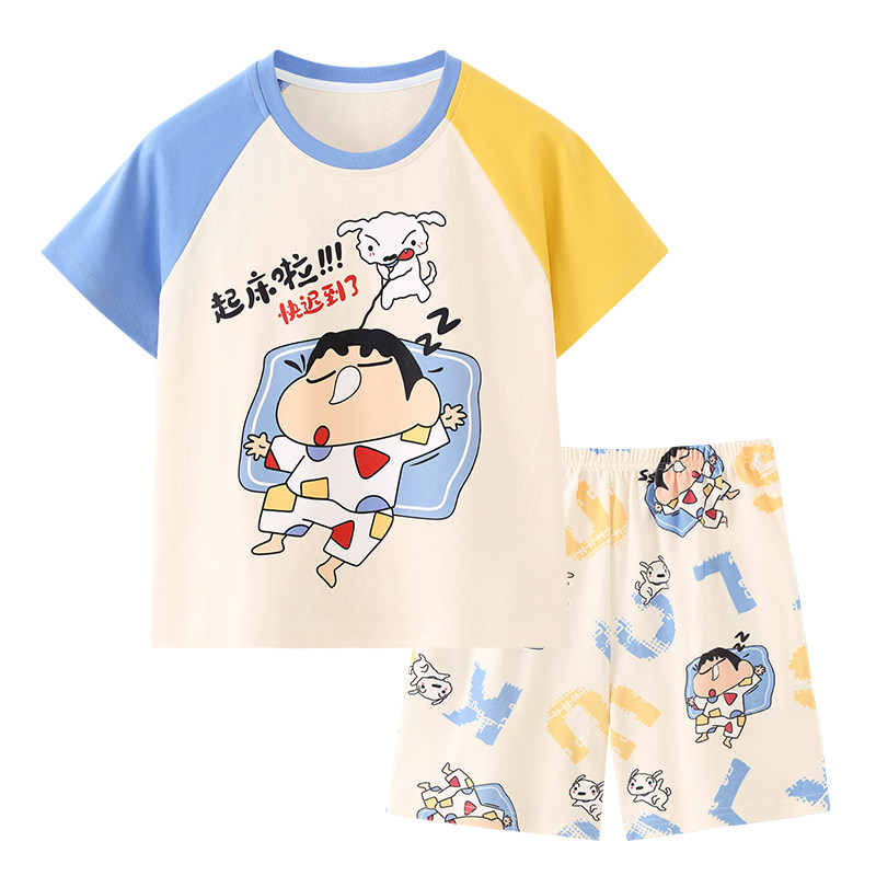 2026新款男童纯棉夏季睡衣套装