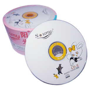 香蕉CD光盘 空白光盘车载VCD刻录光盘50张CD-R包邮车用MP3光碟