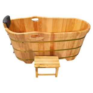 橡木泡澡木桶成人全身家用沐浴桶美容院木质洗澡桶实木浴缸瑶浴桶