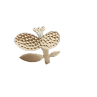 日系设计师皆明川风哑光金花奔文艺风复古胸针可爱服装别针配饰