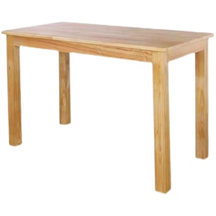 实木快餐桌椅大排挡桌椅面馆小吃店早餐桌椅组合经济家用长方形台