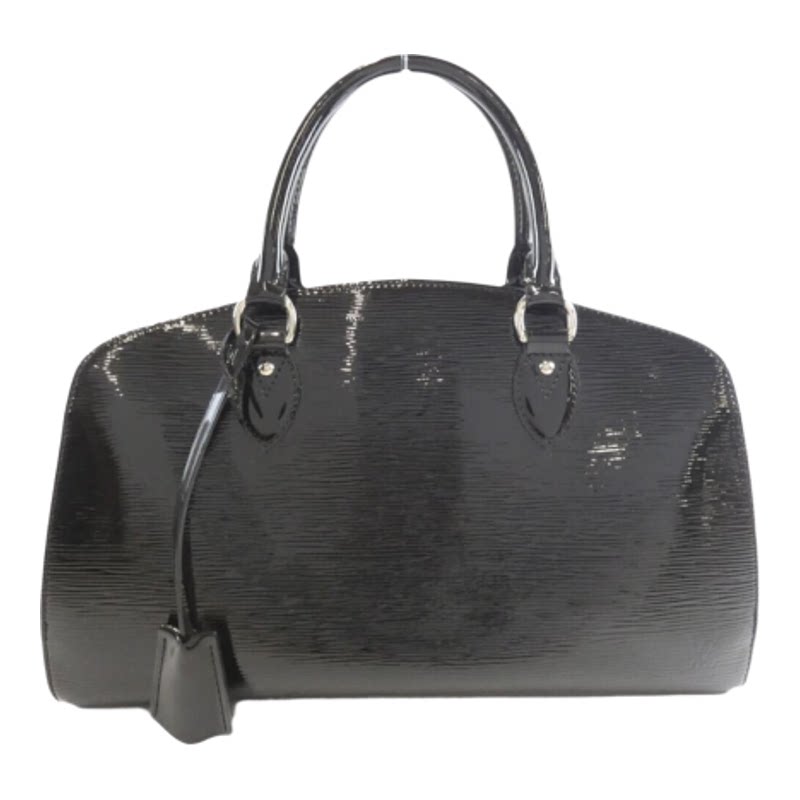 中古LV路易威登女包A级95新Pont Neuf漆皮水波纹手提包BRANDOFF