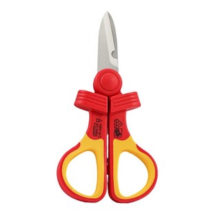 开拓绝缘电工剪刀多功能线槽专用剪钳VDE耐高压1000v剥电线电缆剪