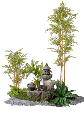 高级真杆竹子仿真盆栽植物造景