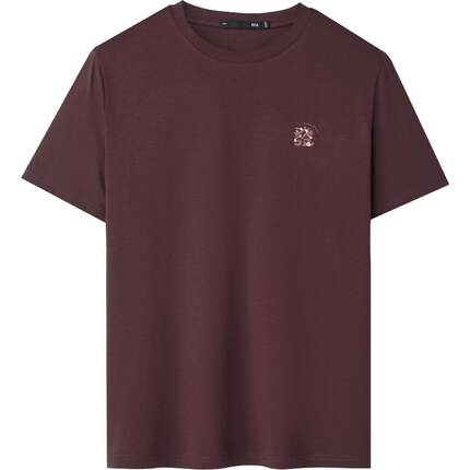 【凉感】HLA/海澜之家马年发财短袖T恤2026春夏新印花短t大码男装