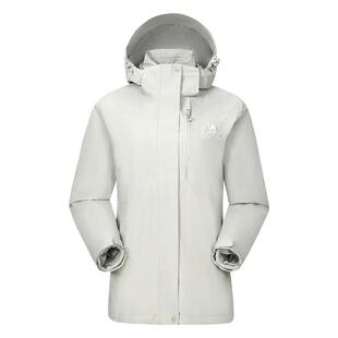 骆驼户外三合一冲锋衣男女款可拆卸加绒加厚防风防水外套登山服装