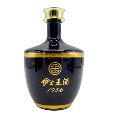 酒厂蓝王铁盒伊力特50052度王酒
