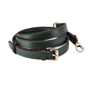 真皮包带配件斜挎包包带子细可调节包带单肩牛皮黑色荔枝纹肩带子