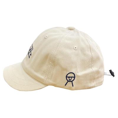 鸭舌帽街头潮短檐刺绣小人棒球帽