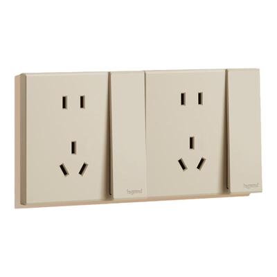 罗格朗粉铂金二三插五孔