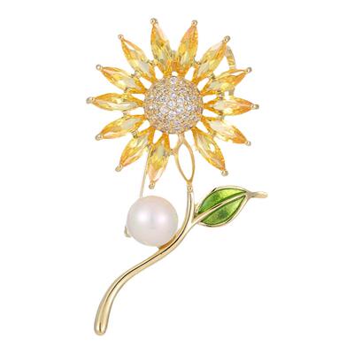 【紫罗兰正版】向葵胸针