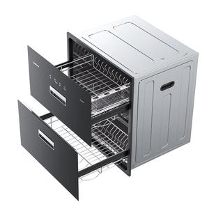 康宝消毒柜家用厨房嵌入式100升不锈钢碗筷柜高温二星级消毒烘干