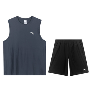 安踏运动背心套装男款2026夏季新款速干无袖T恤短裤青少年篮球服