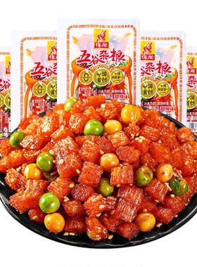 佳龙五谷杂粮辣条50包8090儿时怀旧麻辣面筋豆皮小吃休闲零食