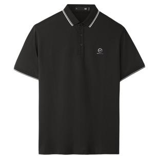 HLA/海澜之家商务凉感撞色领短袖POLO衫大码夏新轻薄T恤上衣男装