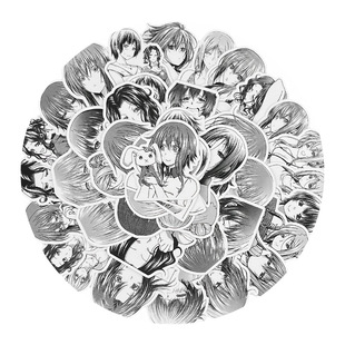 碧蓝之海黑白漫画贴纸古手川千纱古手川奈奈华二次元周边背卡贴画