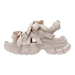 奥康女鞋 夏季新款露趾厚底透气凉鞋时尚百搭运动沙滩凉鞋