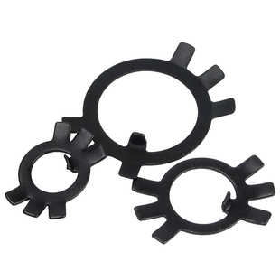 铁圆螺母用止动垫片/GB858垫圈六爪止退平垫圈王八锁紧平垫片锁片