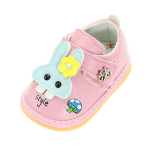 女宝宝鞋子女童童鞋小童公主鞋软底婴儿学步鞋0-1岁3叫叫鞋春秋男