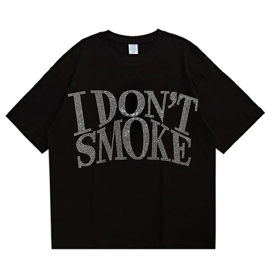 IDONTSMOKE官方正版水钻T恤