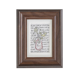 复古相框装饰摆件黑胡桃木色空框定制小软装油画外框裱框像框挂墙