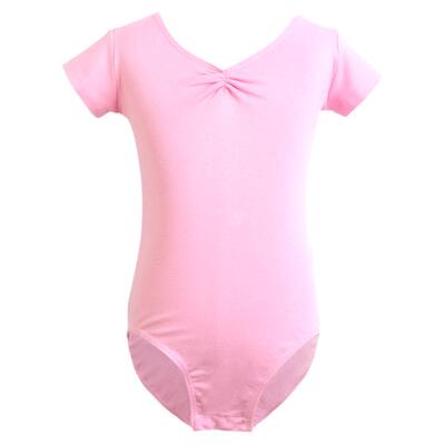 儿童舞蹈服暗扣练功服女童连体服
