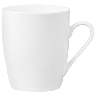 纯白骨瓷创意陶瓷杯子家用定制办公简约咖啡马克杯奶杯水杯美方杯