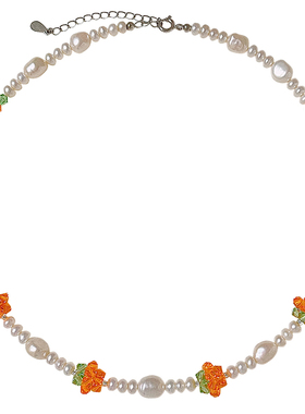 SANNI温暖水晶天然淡水珍珠