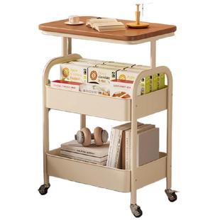 床头柜可移动茶几小推车沙发边几床边置物架高桌子客厅零食收纳架