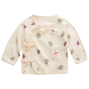 新生婴儿儿衣服半背衣初生男女宝宝春秋四季52 59码0一3月a类纯棉