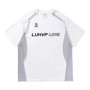 运动短袖男款撞色插肩网眼速干透气排汗足球网球羽毛球健身篮球衣