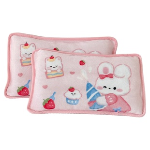 洁丽雅儿童枕套牛奶绒枕套冬季卡通幼儿园宝宝学生枕头套枕芯套