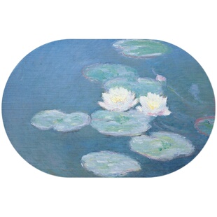 硅藻泥吸水脚垫梵高名画系列硅藻土地垫浴室卫生间防滑垫洗漱台