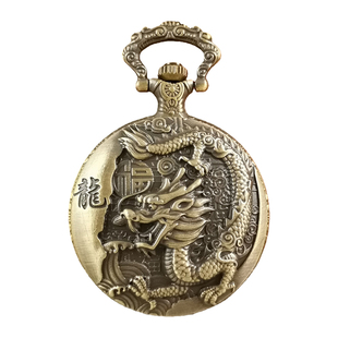 12十二生肖怀表男款复古儿童女款学生可放照片的定制怀旧机械电子