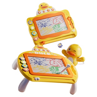 儿童磁性运笔画板1一3岁宝宝玩具幼儿涂鸦磁力写字板超大号画画板