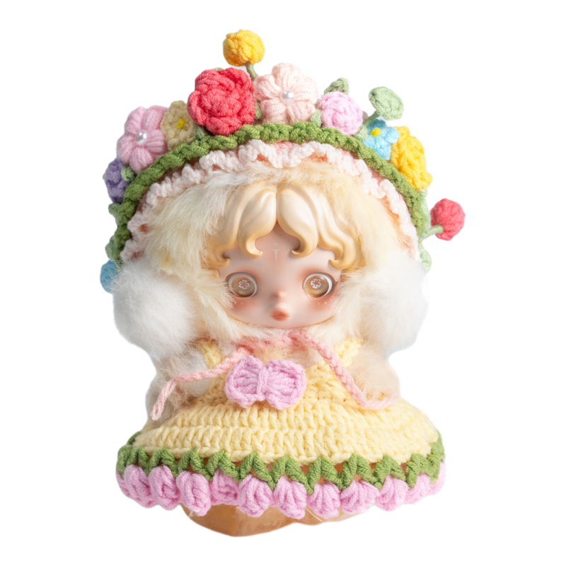 原创手工sp光织园二代沐木娃衣定制冬日乐章毛绒挂件衣服发饰头饰