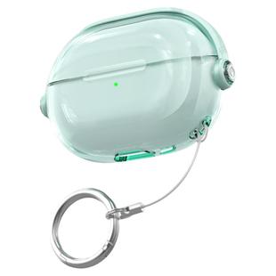 适用于华为FreeBudsPro3耳机保护套pro2+简约雅川青freebudspro4透明新款软壳freeclip创意锁扣支架防摔防丢