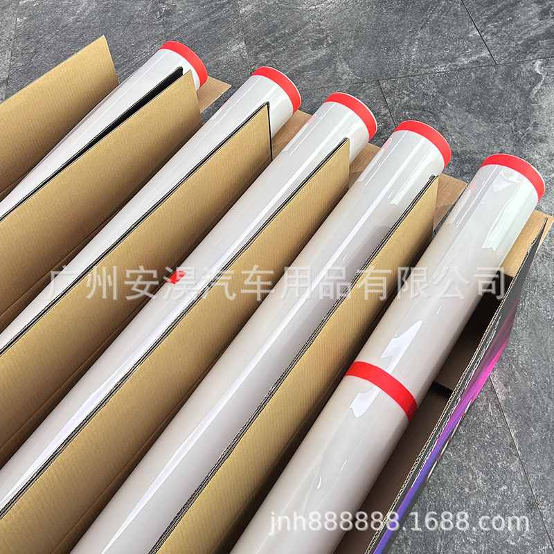 TPU汽车隐形车衣亮光黑疏水全车身PPF防刮蹭透明贴纸漆面保护膜