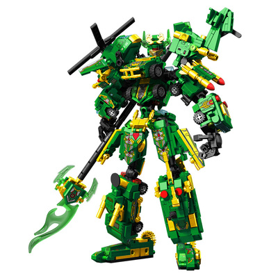 关羽变形合体机甲玩具