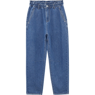 播宽松复古薄款牛仔裤女夏季松弛梨形流行长裤DDS2KD5921