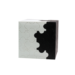 现代极简约家居装饰品几何拼图圆柱体正方体底座配饰软装搭配摆件