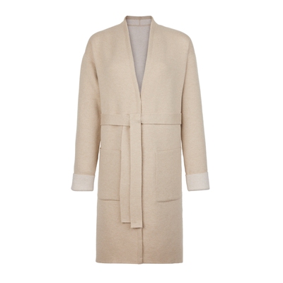 FALCONERI女士时尚经典舒适双面羊绒大衣外套DCL487M