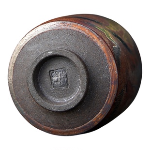 坐见山月柴烧主人杯高端个人专用茶杯手绘生肖虎单杯功夫茶具志野