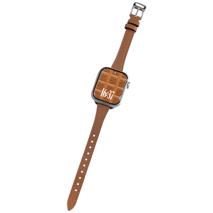 康康的细款真皮小蛮腰柔软适用于iwatch11s10se9苹果手表简约表带