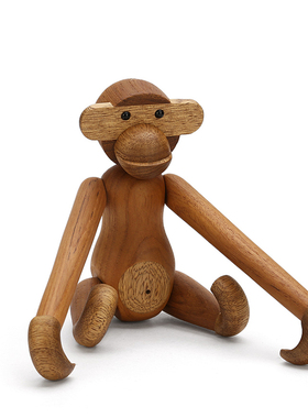 北欧风格丹麦木猴子实木