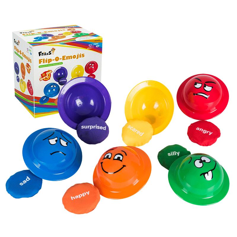 FritzS出口转内销儿童丢沙包玩具表情幼儿园掷准感统训练投掷游戏