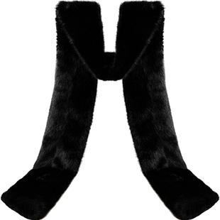 NanaJacqueline环保皮草披肩四米长高级感优雅气质多穿法礼服外搭