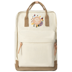 CANVAS REPUBLIC帆布共和国双肩包女文艺小清新刺绣学生书包防泼水大容量